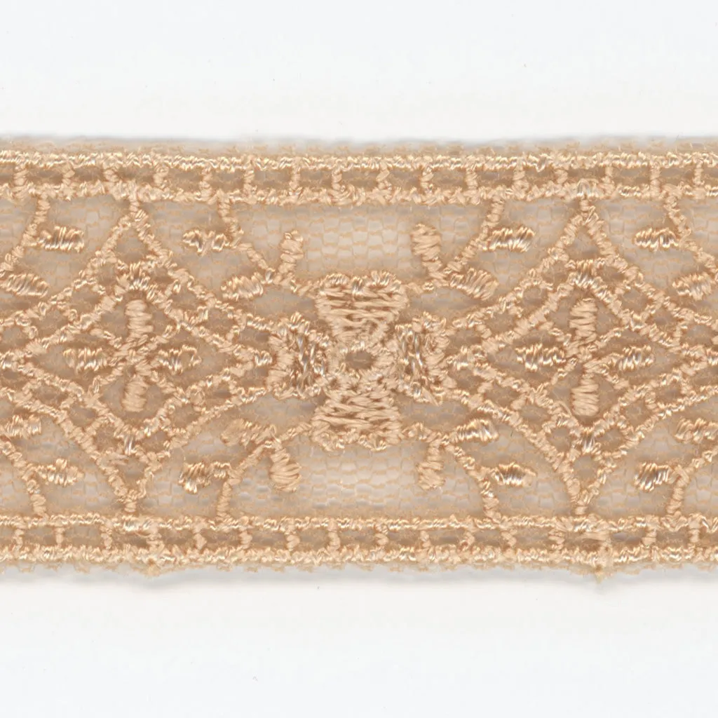 Embroidered Tulle Lace #10 Coconut