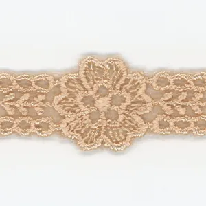Embroidered Tulle Lace #10 Coconut