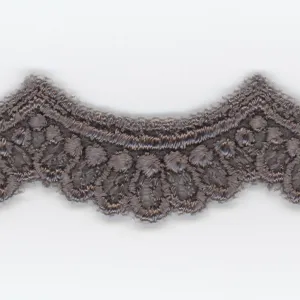 Embroidered Tulle Lace #159 Medium Gray