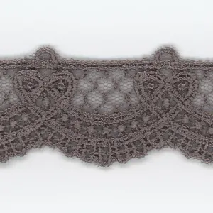 Embroidered Tulle Lace #159 Medium Gray