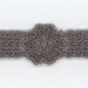 Embroidered Tulle Lace #159 Medium Gray