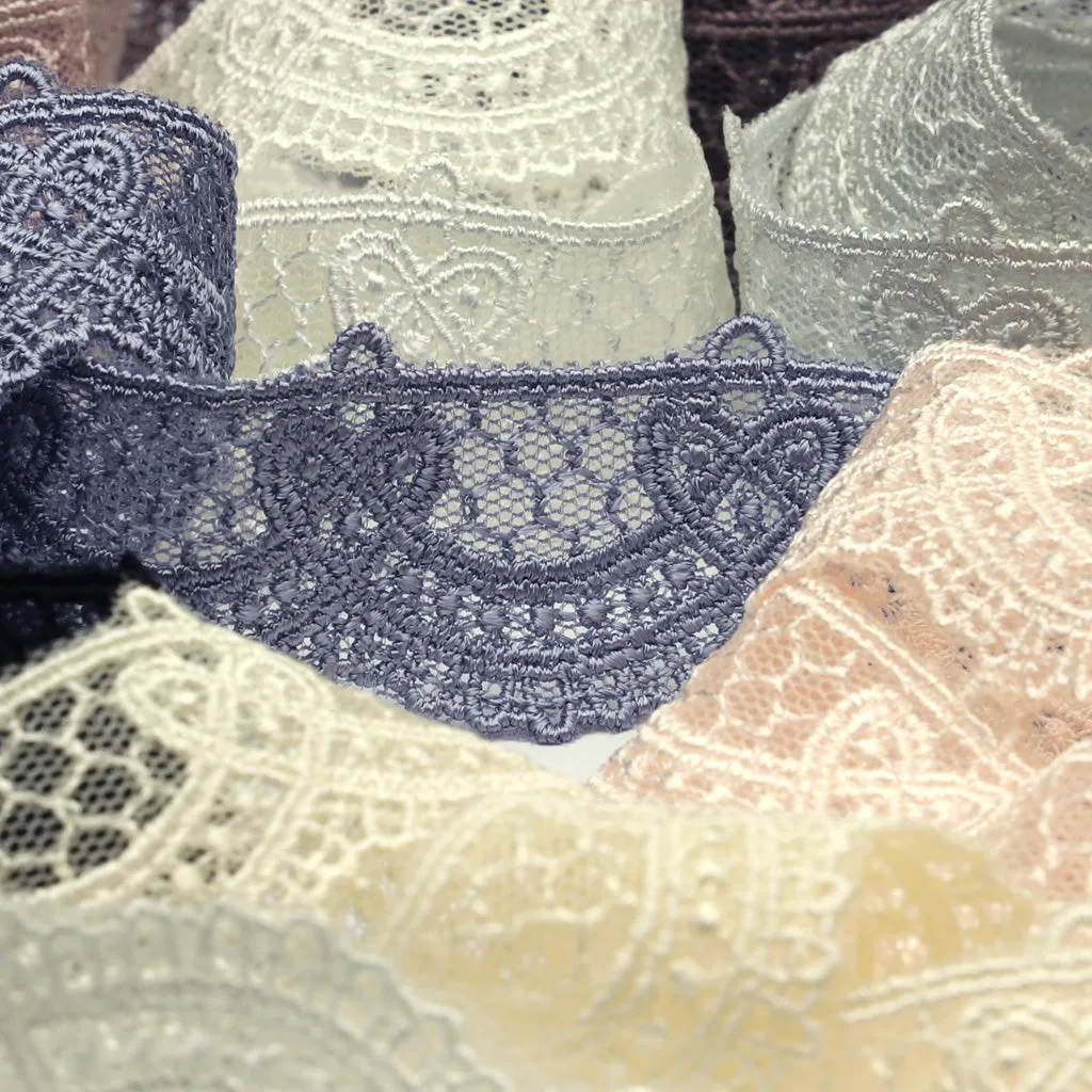 Embroidered Tulle Lace #18 Ayame