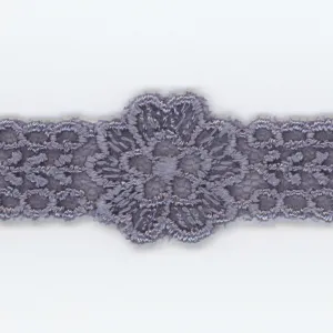 Embroidered Tulle Lace #23 Blue Gray