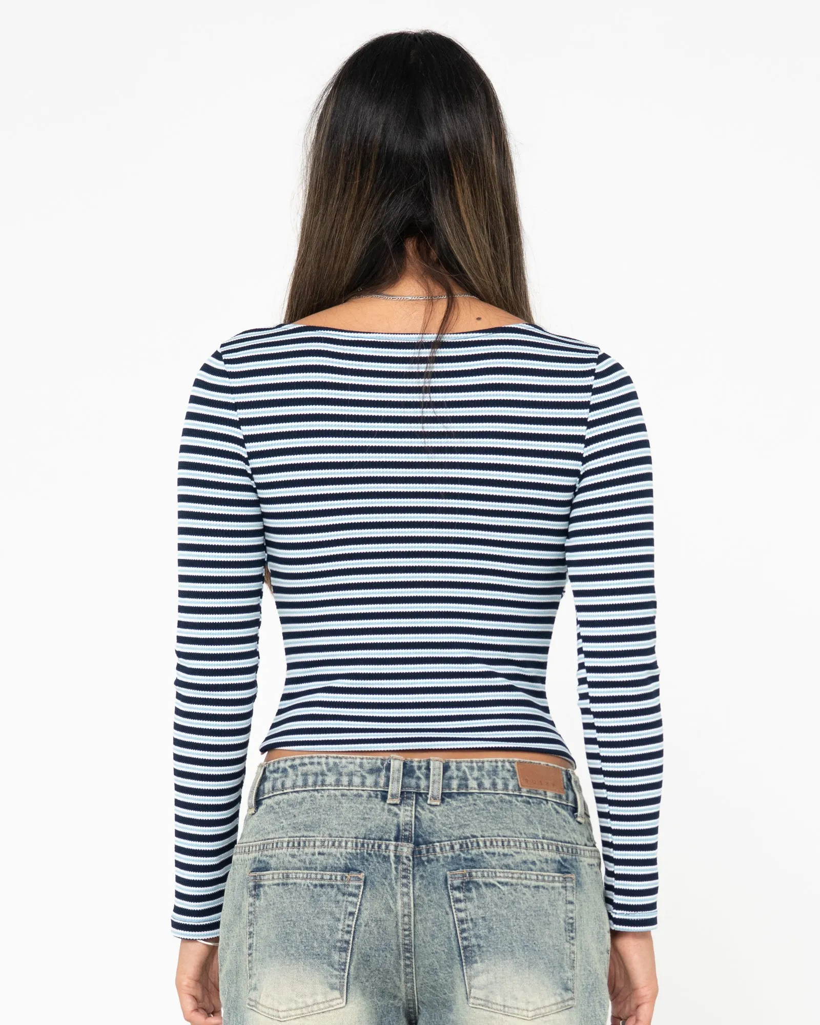 Emma Striped Long Sleeve Top