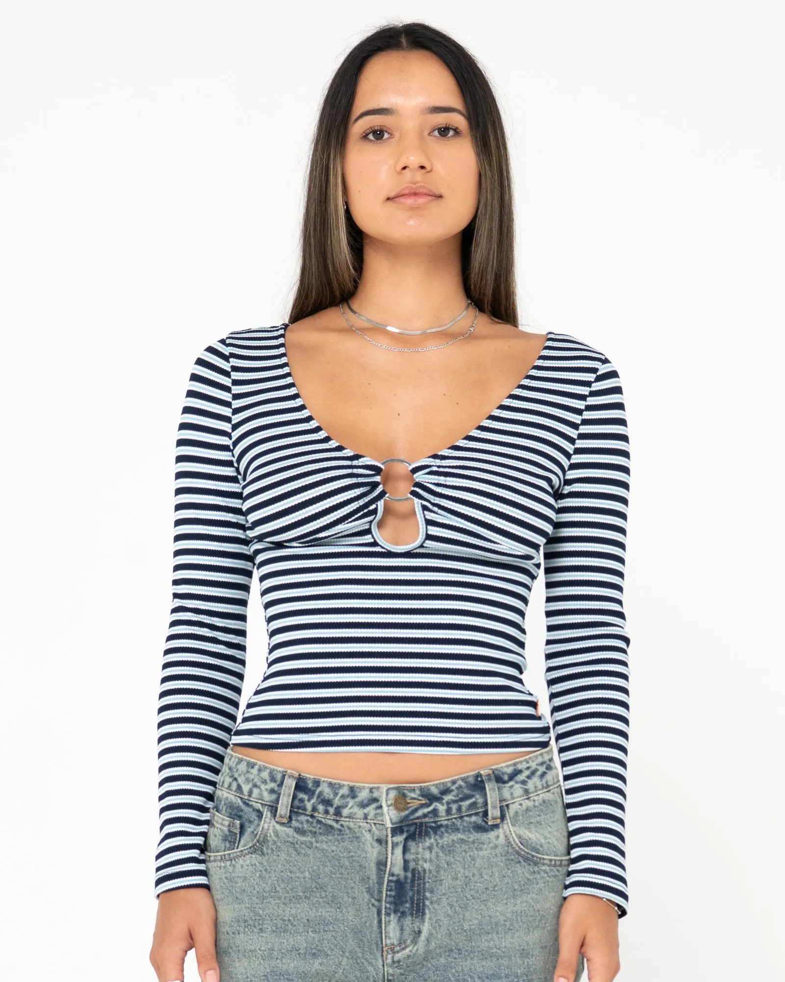 Emma Striped Long Sleeve Top