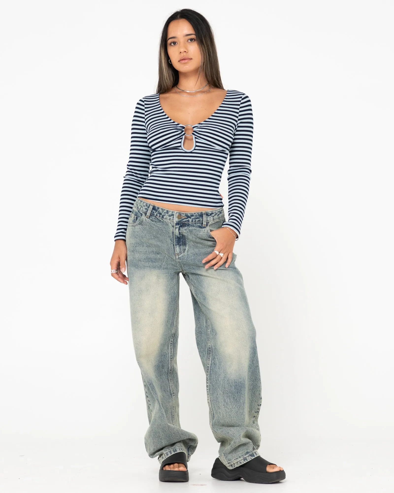 Emma Striped Long Sleeve Top