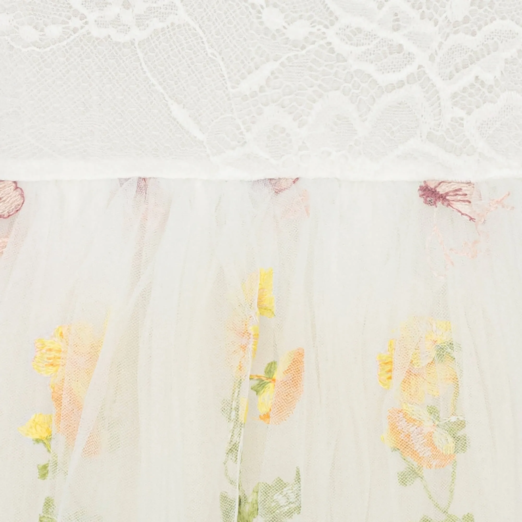 Enchanted Dress - Embroidered White Lace