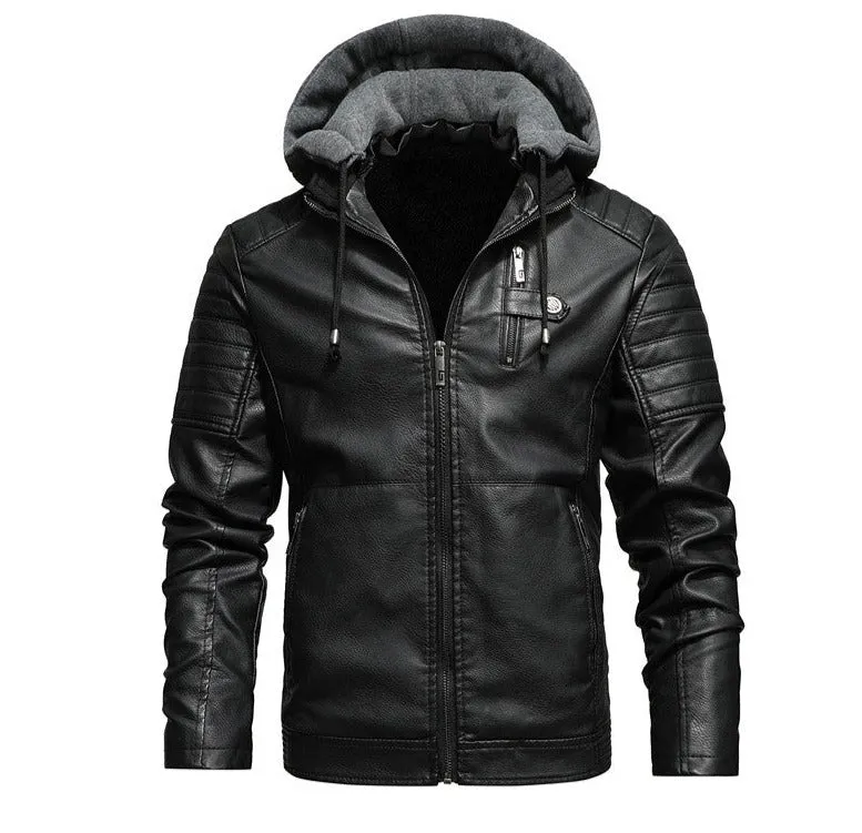 Entdecke die perfekte Herbstmode: Die Lucas Herren Lederjacke!