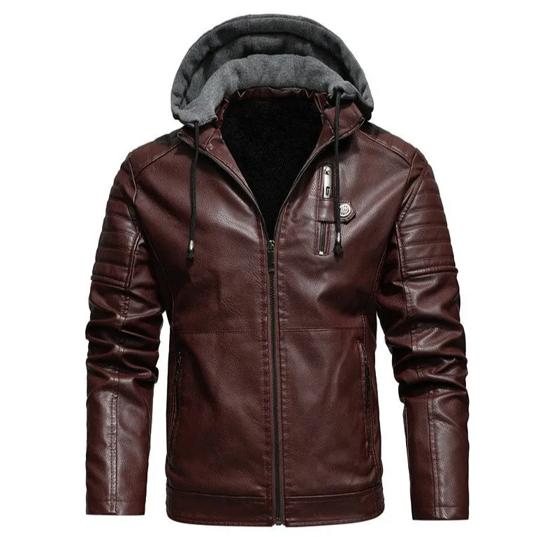 Entdecke die perfekte Herbstmode: Die Lucas Herren Lederjacke!