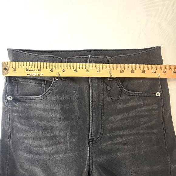 EXPRESS High Waisted LUXE Comfort Gray Flair Jeans Size 6R