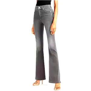 EXPRESS High Waisted LUXE Comfort Gray Flair Jeans Size 6R