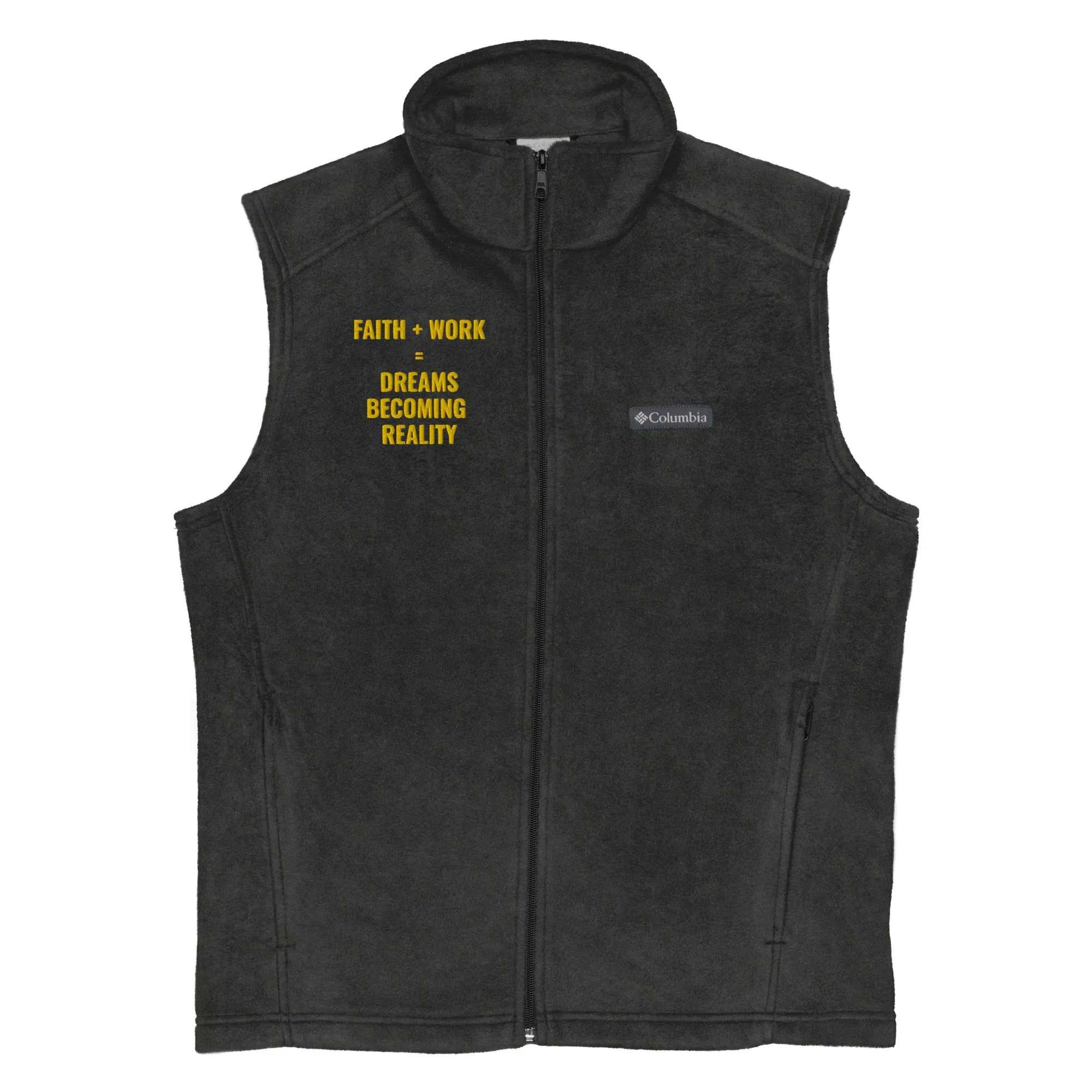 Faith Plus Work  Men’s Columbia fleece vest