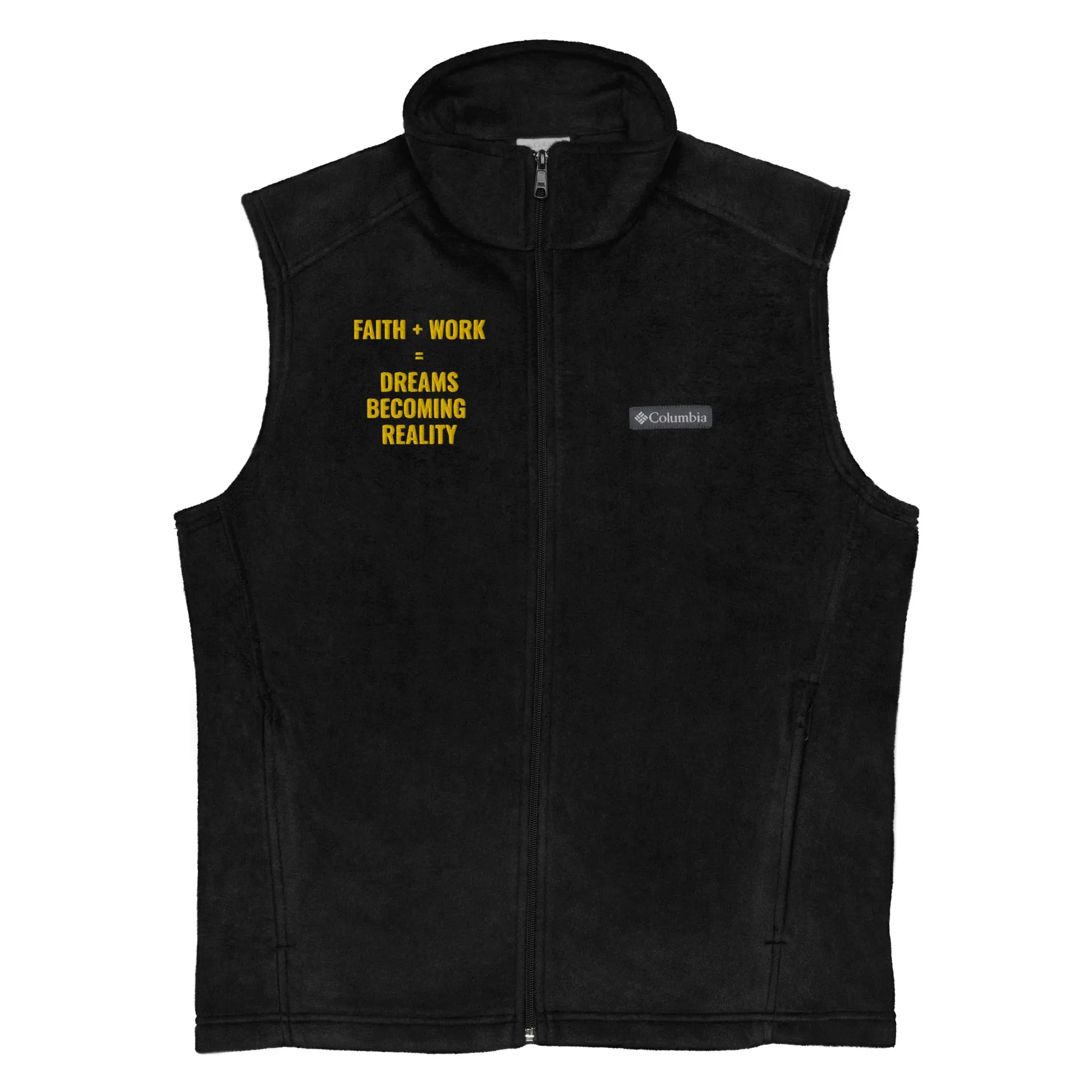 Faith Plus Work  Men’s Columbia fleece vest