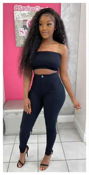 Fashionable Women's Skinny Long Jeans High Waist Pencil Pants