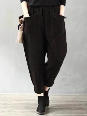 Female Super Comfy Corduroy Pants for Autumn & Winter