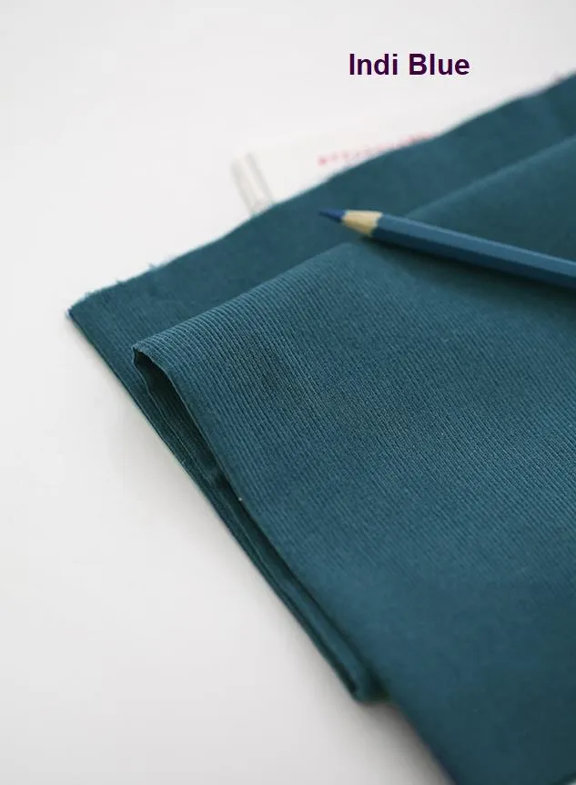 Fine Wale Cotton Corduroy - Indi Sky, Indi Blue, Gray, Navy, Black, Korean Fabric, Baby Wale Cotton Corduroy Fabric By the Yard /80357 - 210