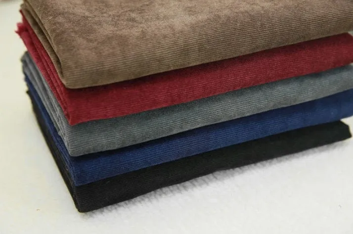 Fine Wale Cotton-Poly Blend Corduroy Wide Fabric - In 11 Colors - By the Yard / 17721