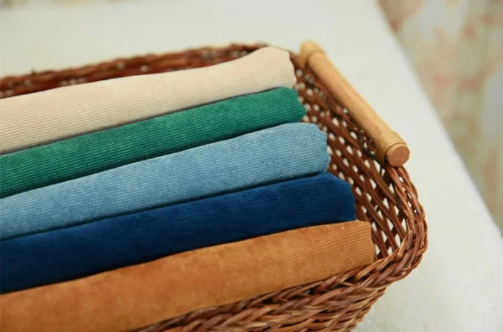 Fine Wale Cotton-Poly Blend Corduroy Wide Fabric - In 11 Colors - By the Yard / 17721