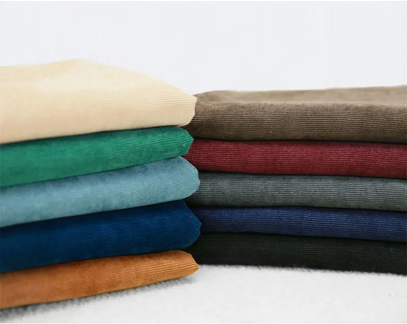 Fine Wale Cotton-Poly Blend Corduroy Wide Fabric - In 11 Colors - By the Yard / 17721