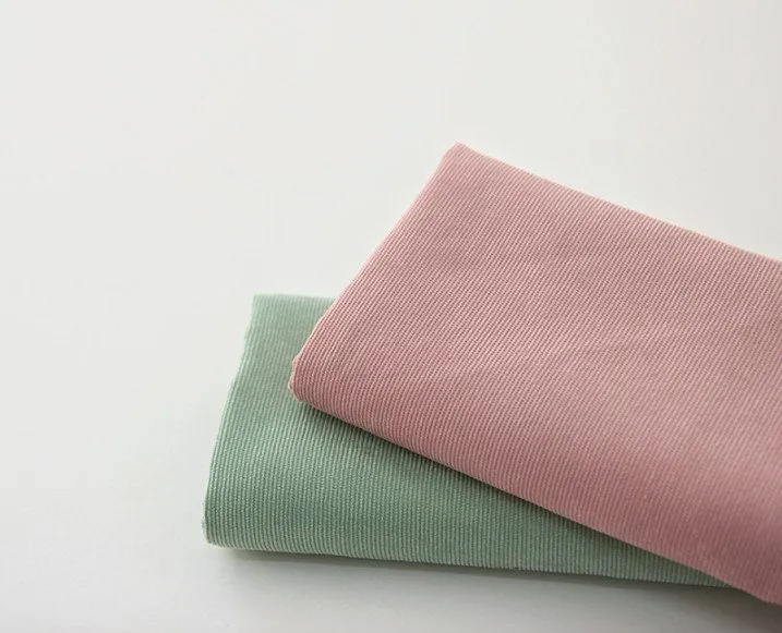 Fine Wale Cotton-Poly Blend Corduroy Wide Fabric - In 11 Colors - By the Yard / 17721