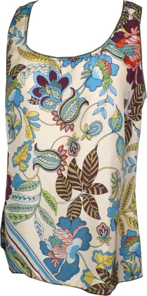 Floral Composition Shell Top