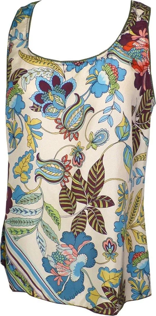 Floral Composition Shell Top