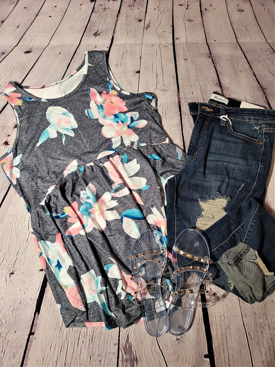 Floral Peplum