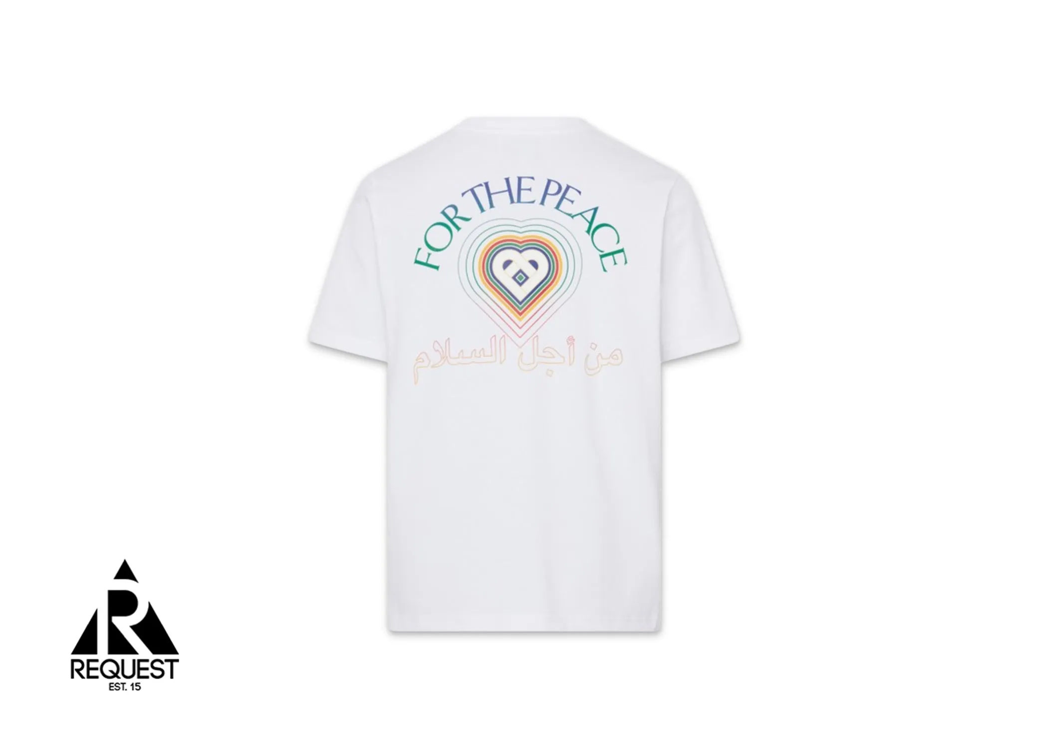 For The Peace Gradient Printed Tee "White"