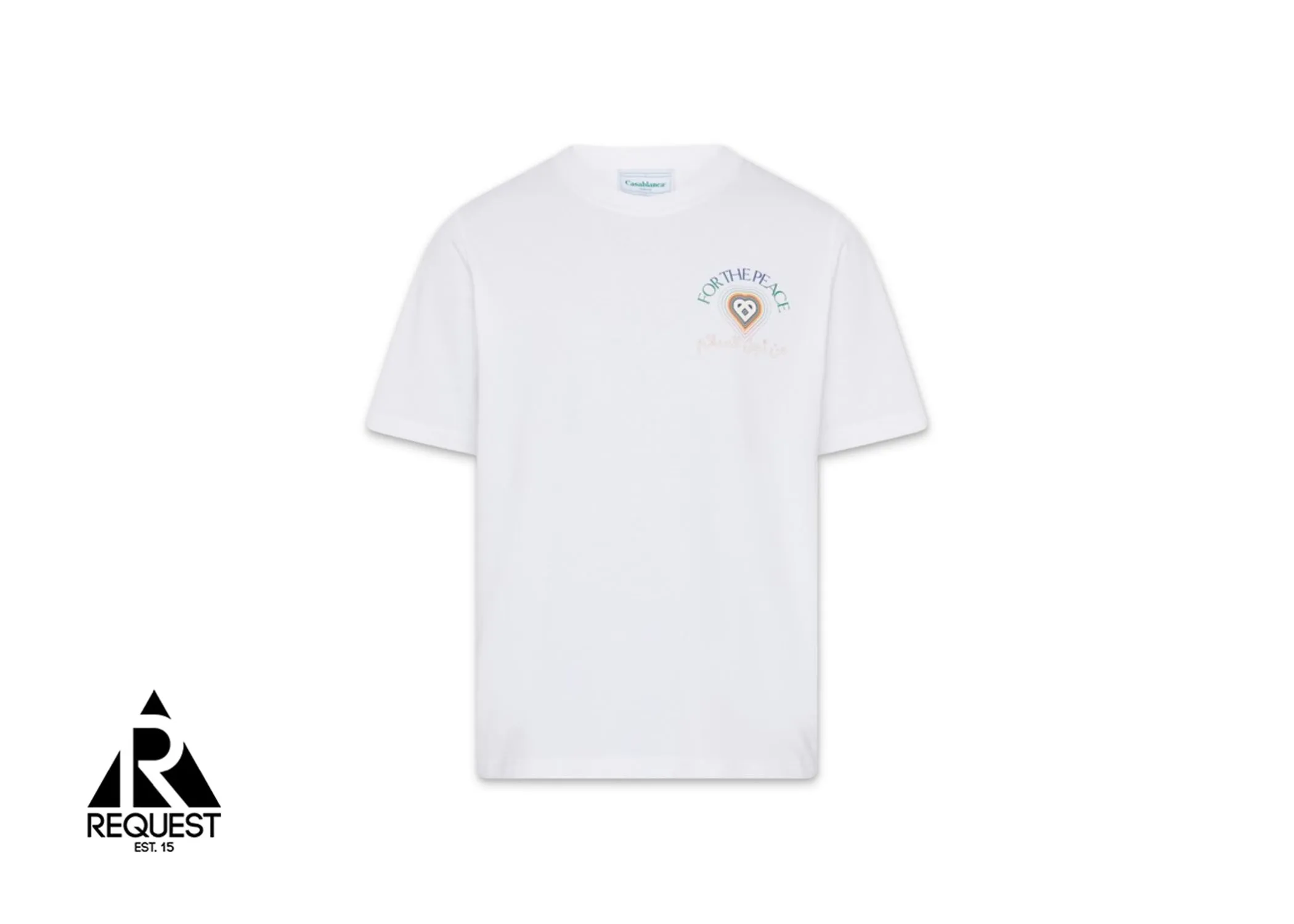 For The Peace Gradient Printed Tee "White"