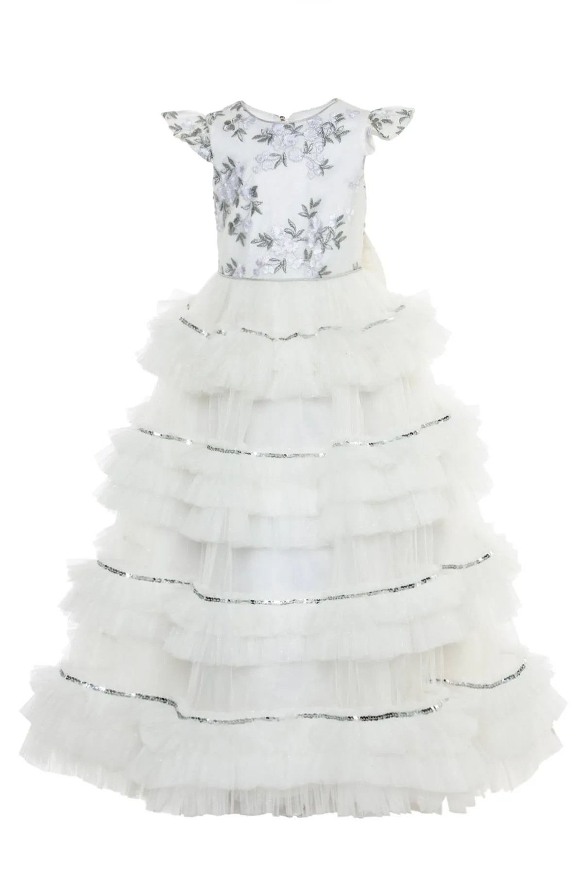 Formal Long Ruffled Dress