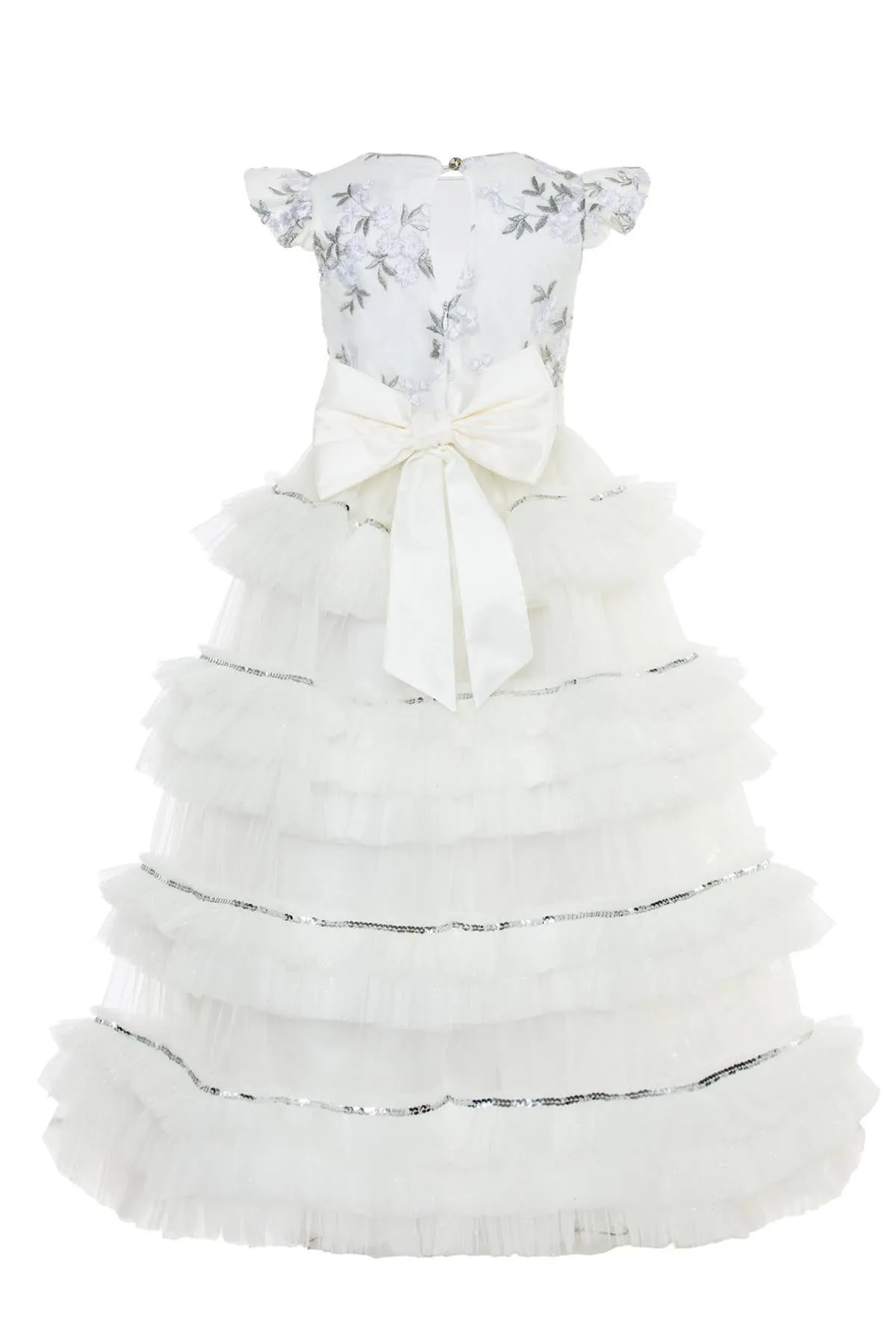 Formal Long Ruffled Dress