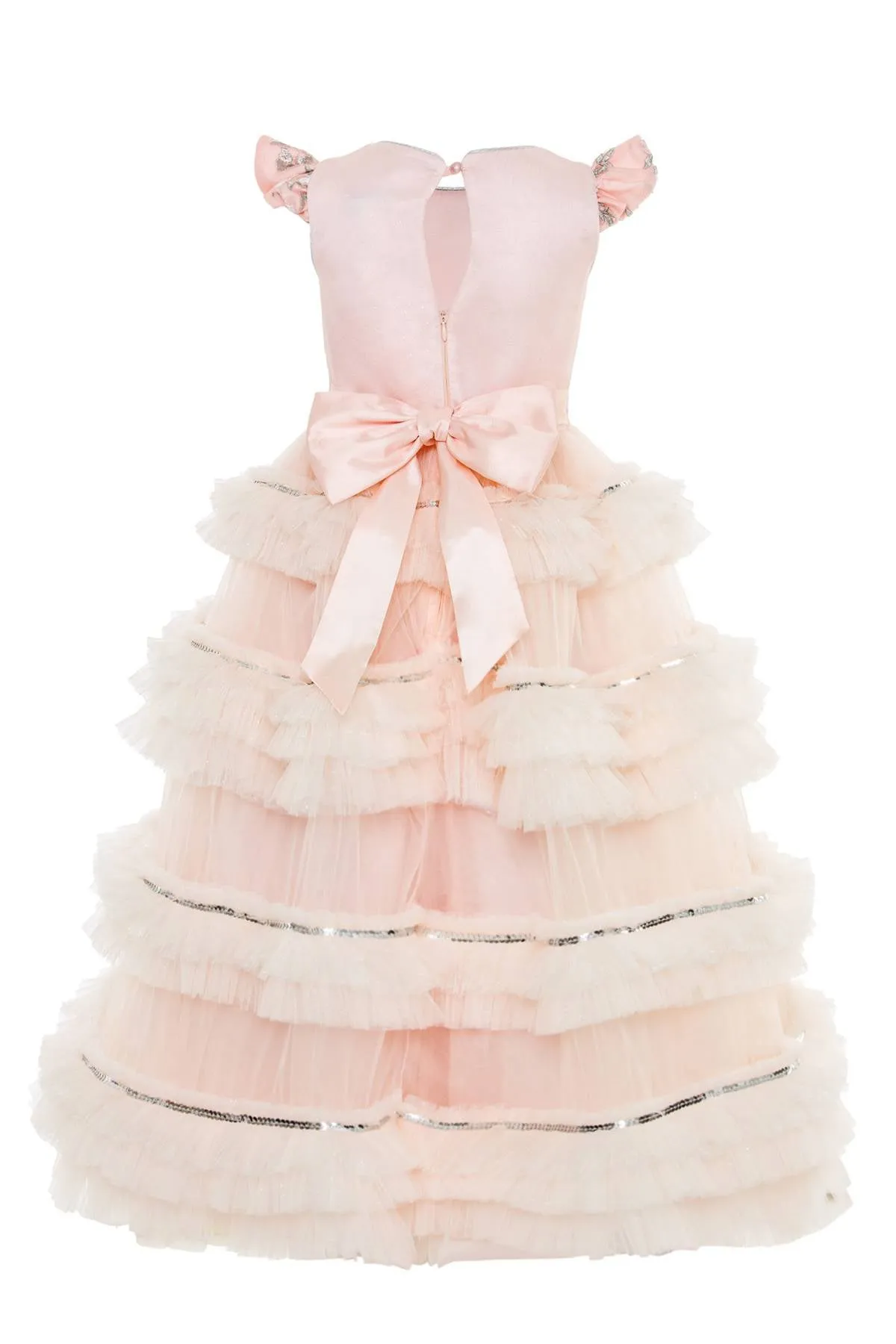Formal Long Ruffled Dress