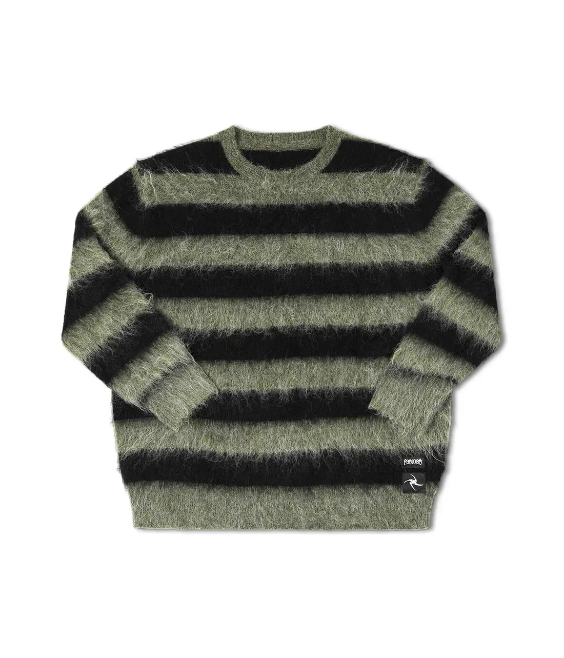 Former - Dion Stripe Knit - Black/Green