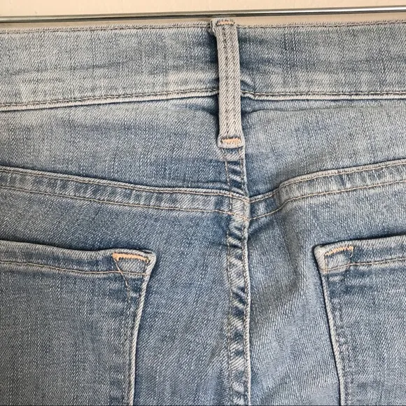 FRAME Denim Le Skinny de Jeanne Crop Raw Tulip Hem Jeans in Easton Size 24