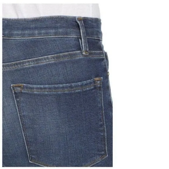 FRAME Jeans Le Skinny De Jeanne Distressed Jeans In Jolie Raw Hem Size 28 NWT’s