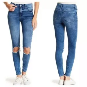 Free People Busted Knee 26S 26 Short Jeans Skinny NWT Petite 61855 16515125 Boho