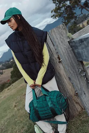 Free People: In a Bubble Puffer Vest in Black by Free People