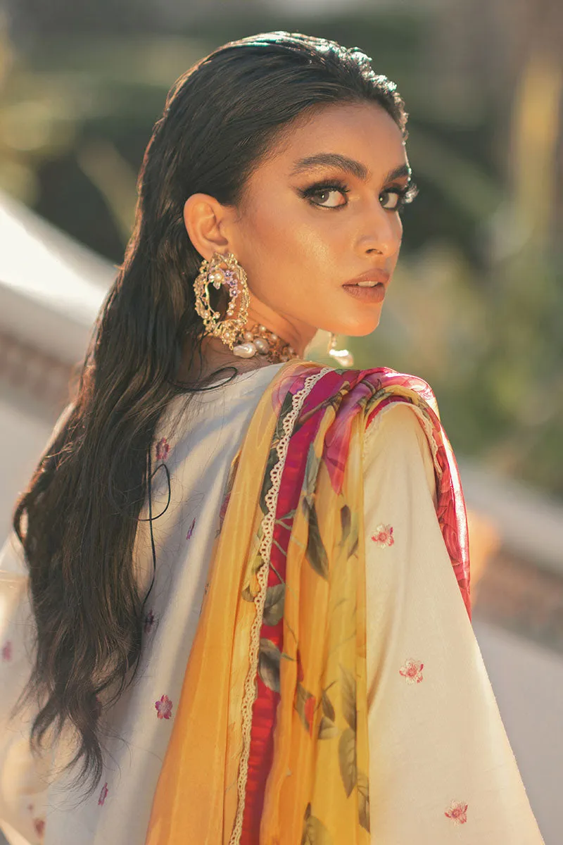 French Vanilla | Mushq Hemline Spring/Summer Lawn Collection 2022 | Unstitched Embroidered Lawn Suits