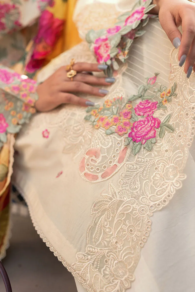 French Vanilla | Mushq Hemline Spring/Summer Lawn Collection 2022 | Unstitched Embroidered Lawn Suits