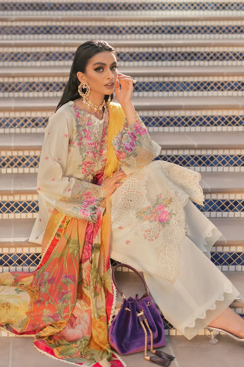 French Vanilla | Mushq Hemline Spring/Summer Lawn Collection 2022 | Unstitched Embroidered Lawn Suits