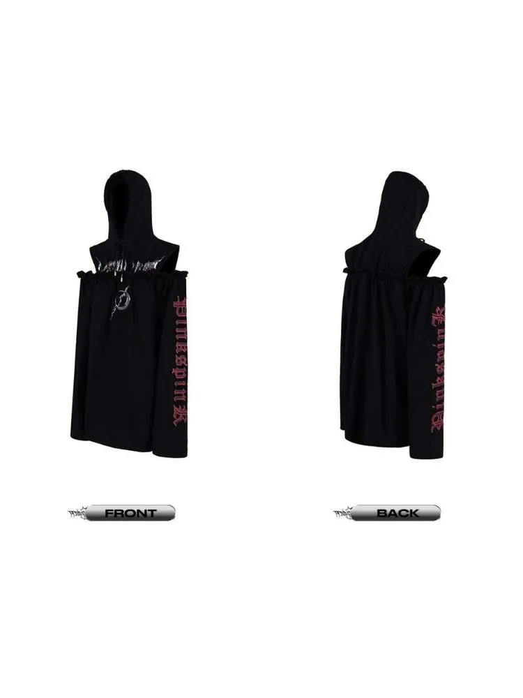 genderless printed sweatshirt dress
