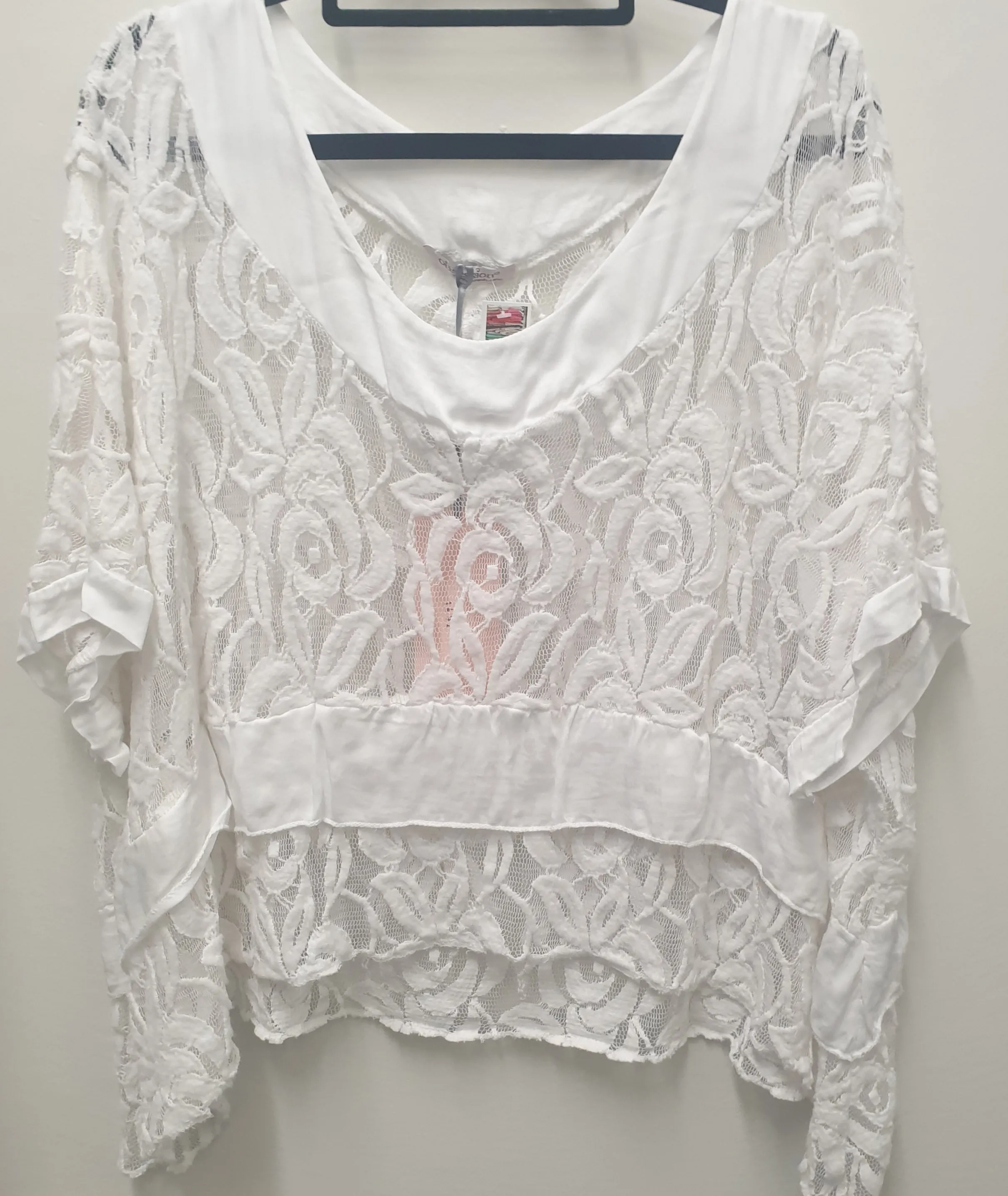 GIA- cropped Lace Overlay
