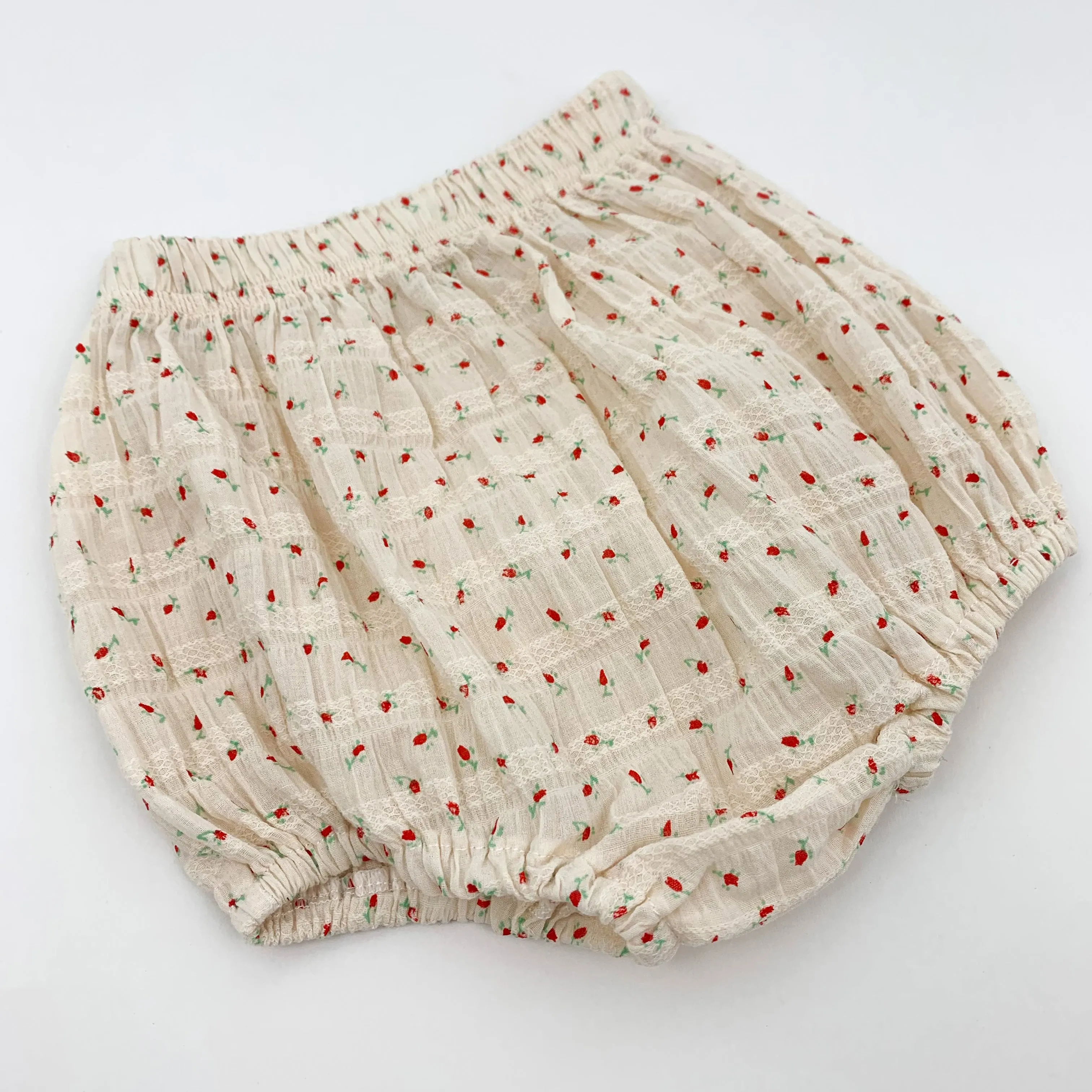 Girls Peplum Top and Bloomer Set- Rose Print