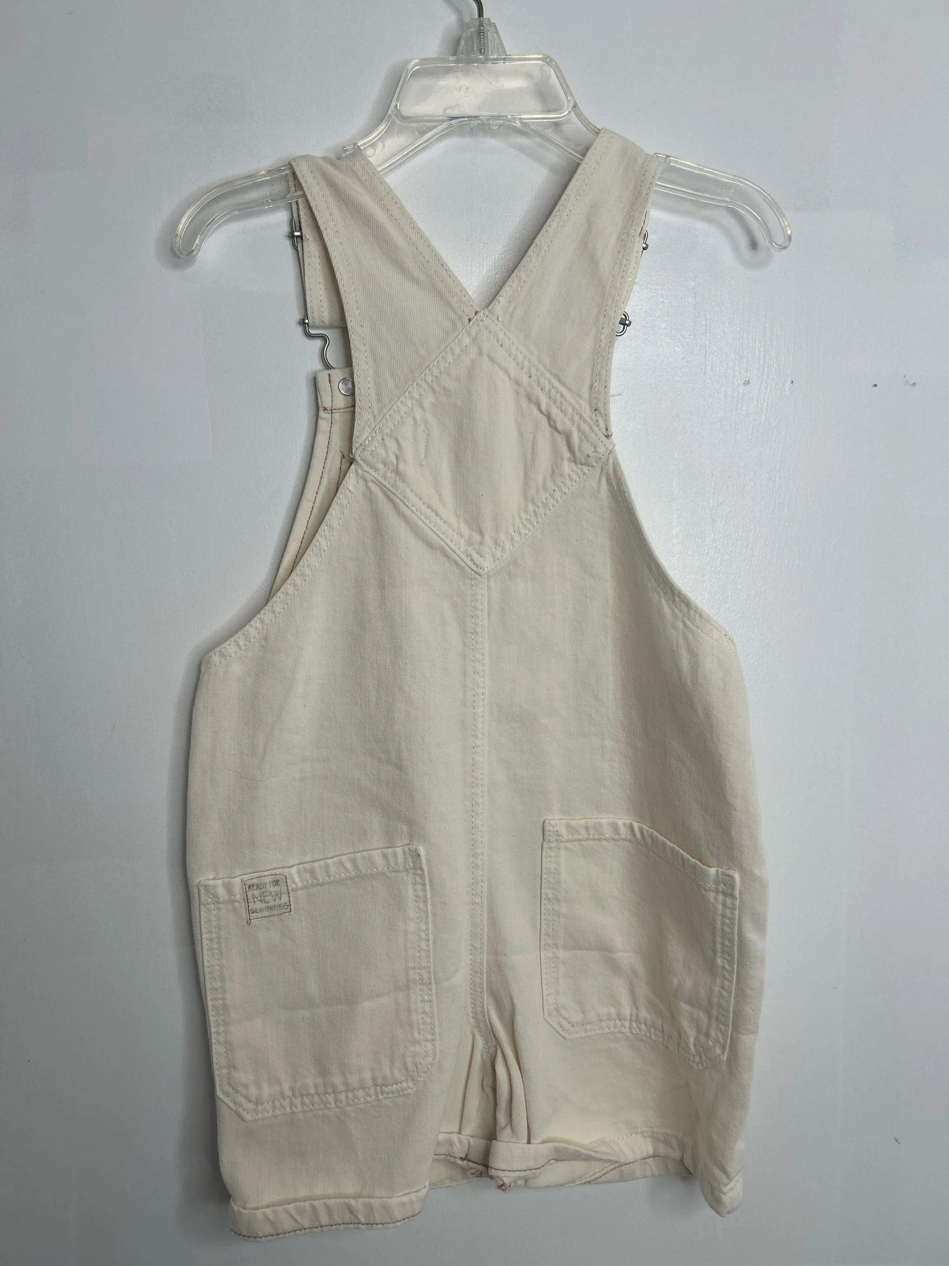 Girls Size 18-24mo Girls Cream Zara Overalls