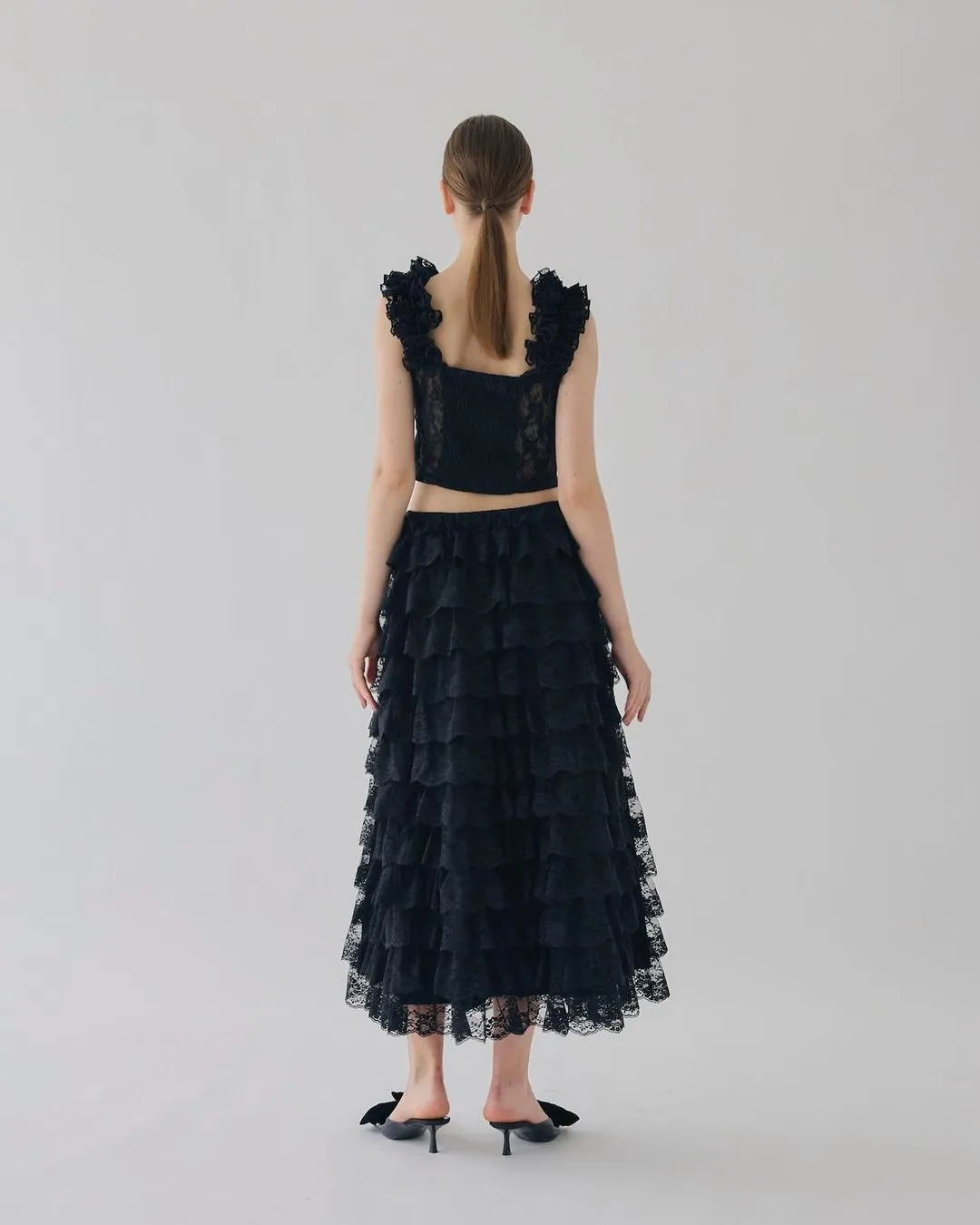 Girly Lace Frill Bustier[2colours]