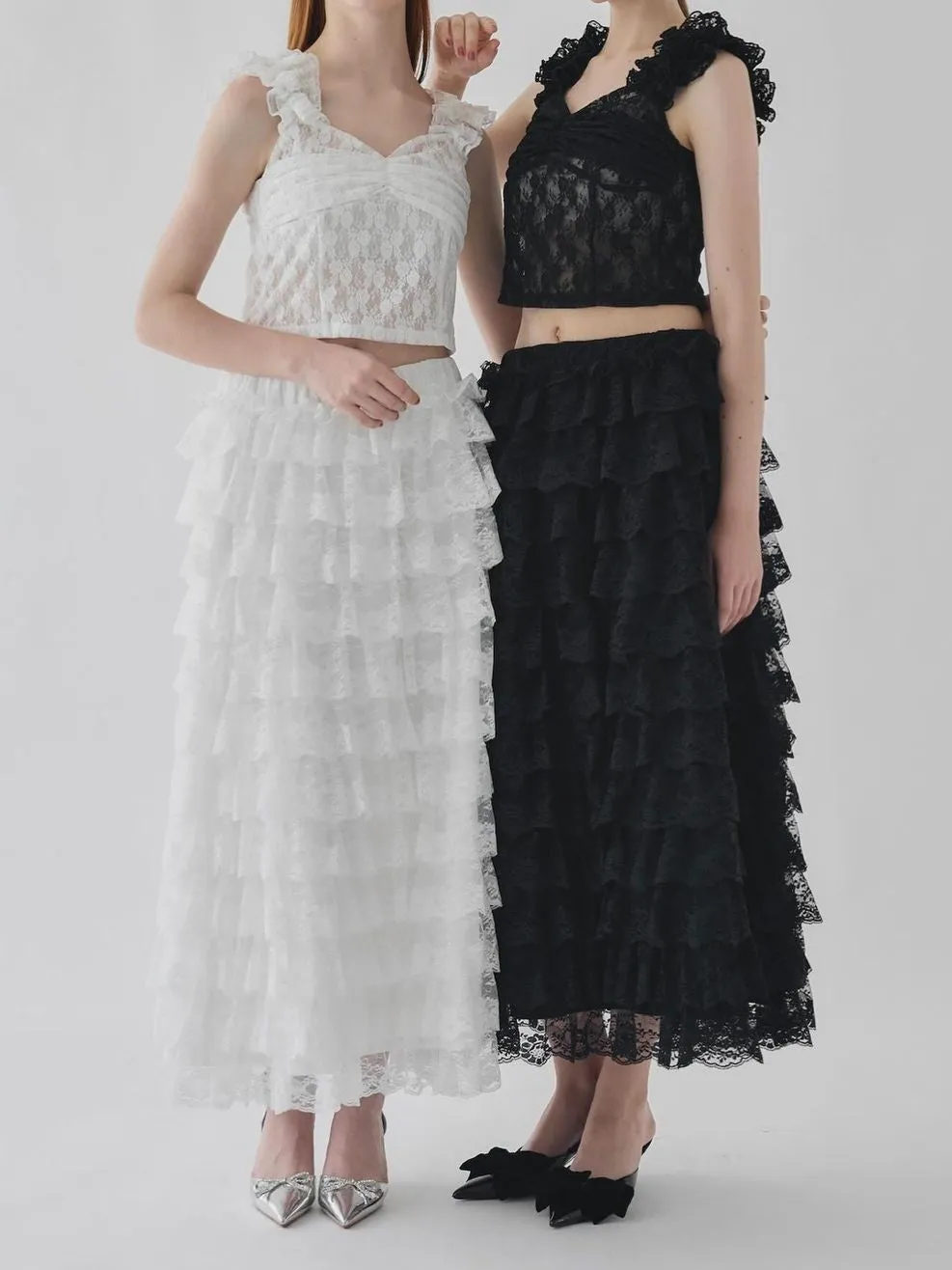 Girly Lace Frill Bustier[2colours]