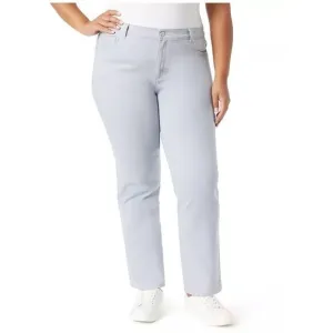 Gloria Vanderbilt Pale Blue Amanda High Rise Straight Leg Jeans Plus Sz 16 W NWT