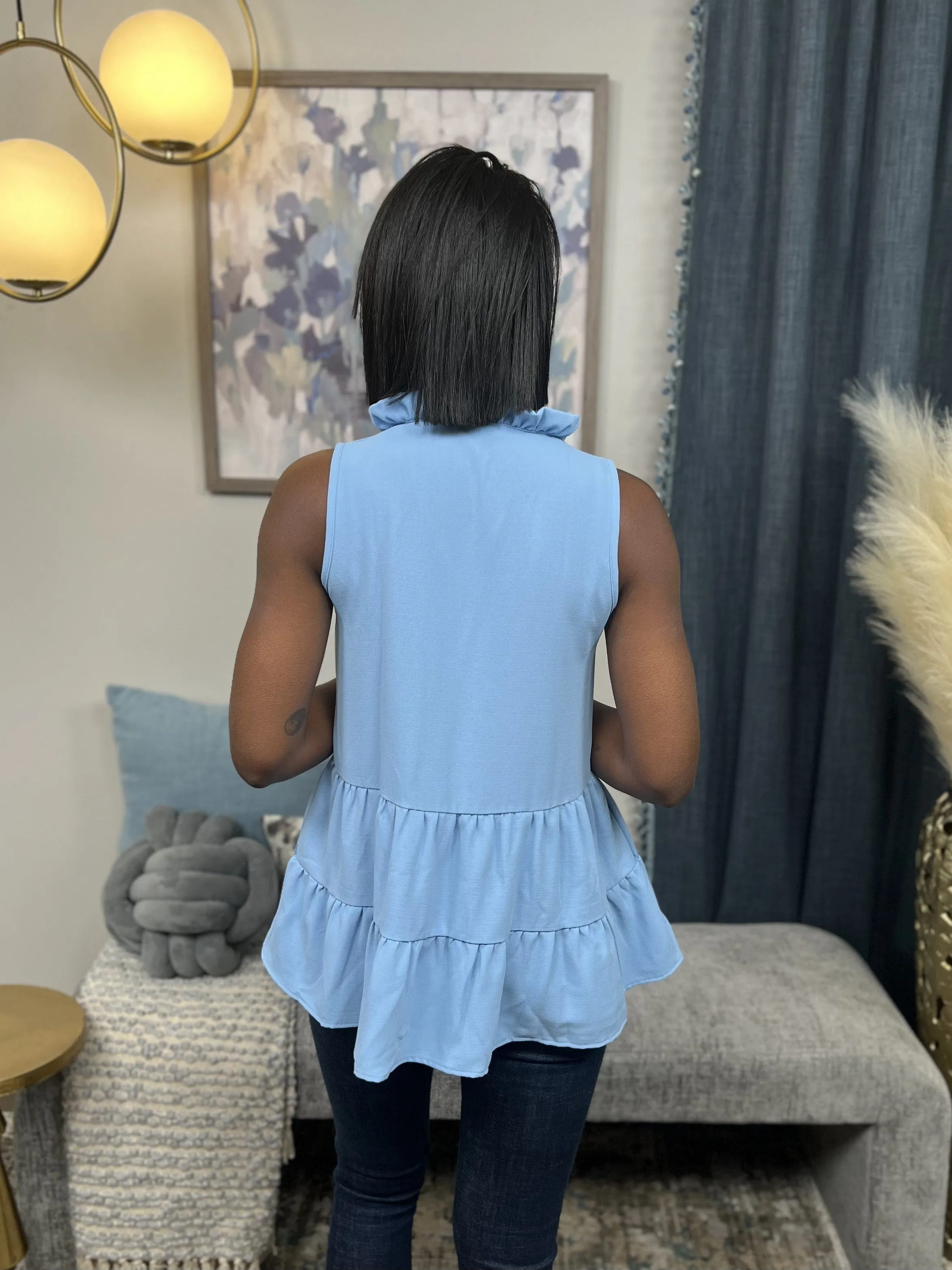 Got You Mine Ruffled Women's Tank Top