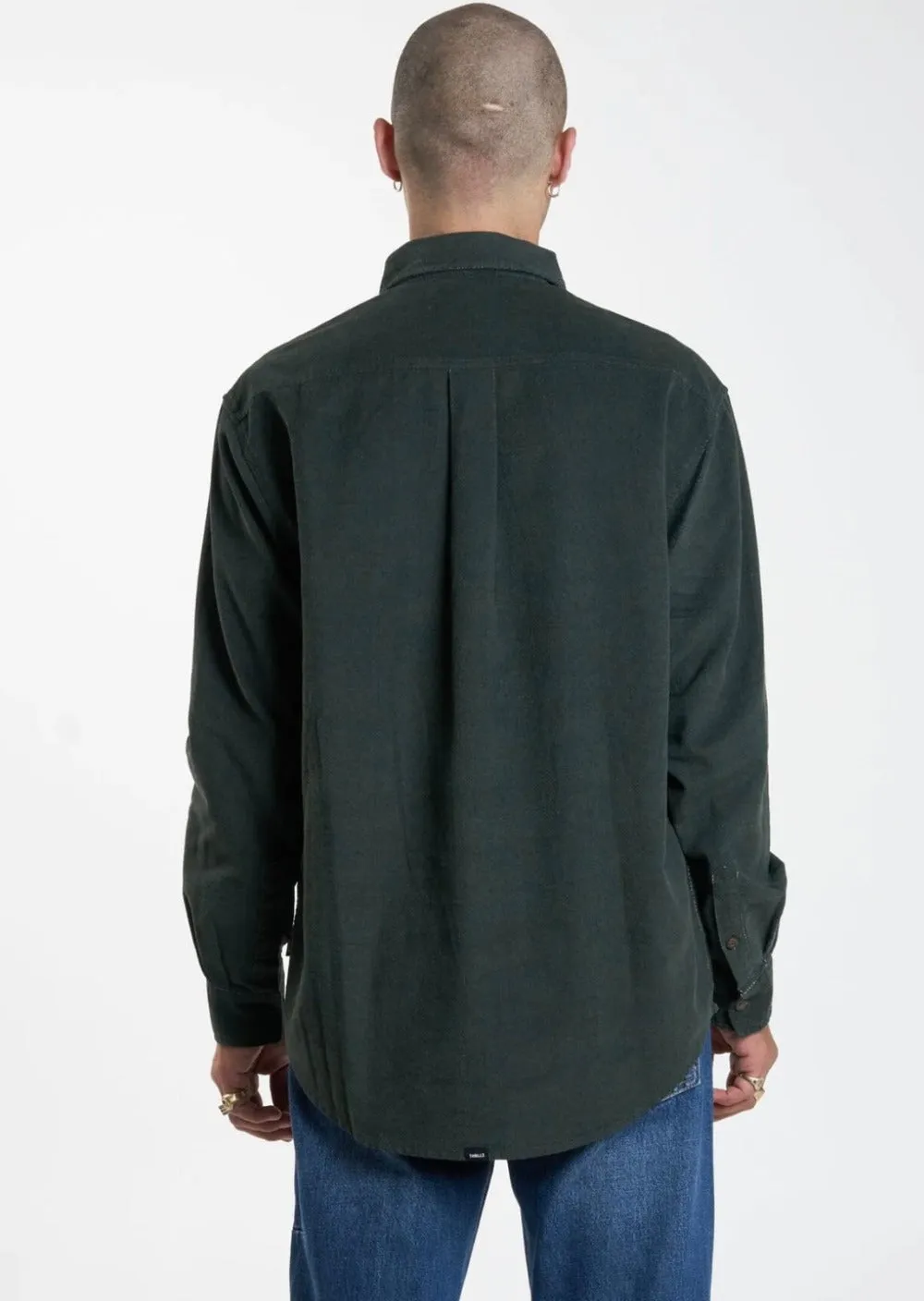 Gravitating Naturally Cord Long Sleeve Shirt Thyme