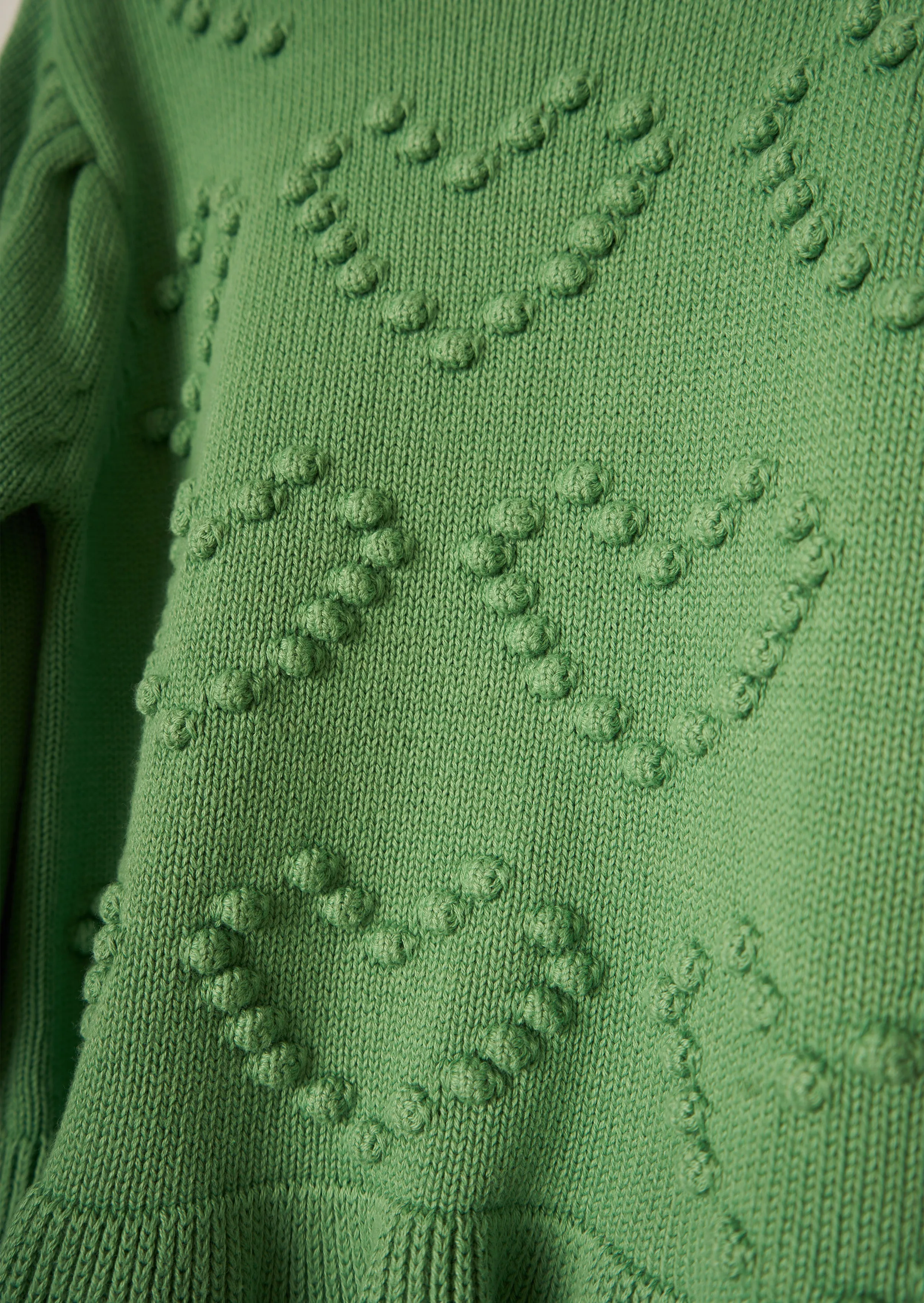 Green Heart Peplum Jumper